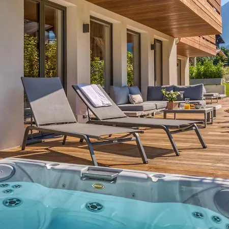 With Jacuzzi Facing The Alps In Σαμονί